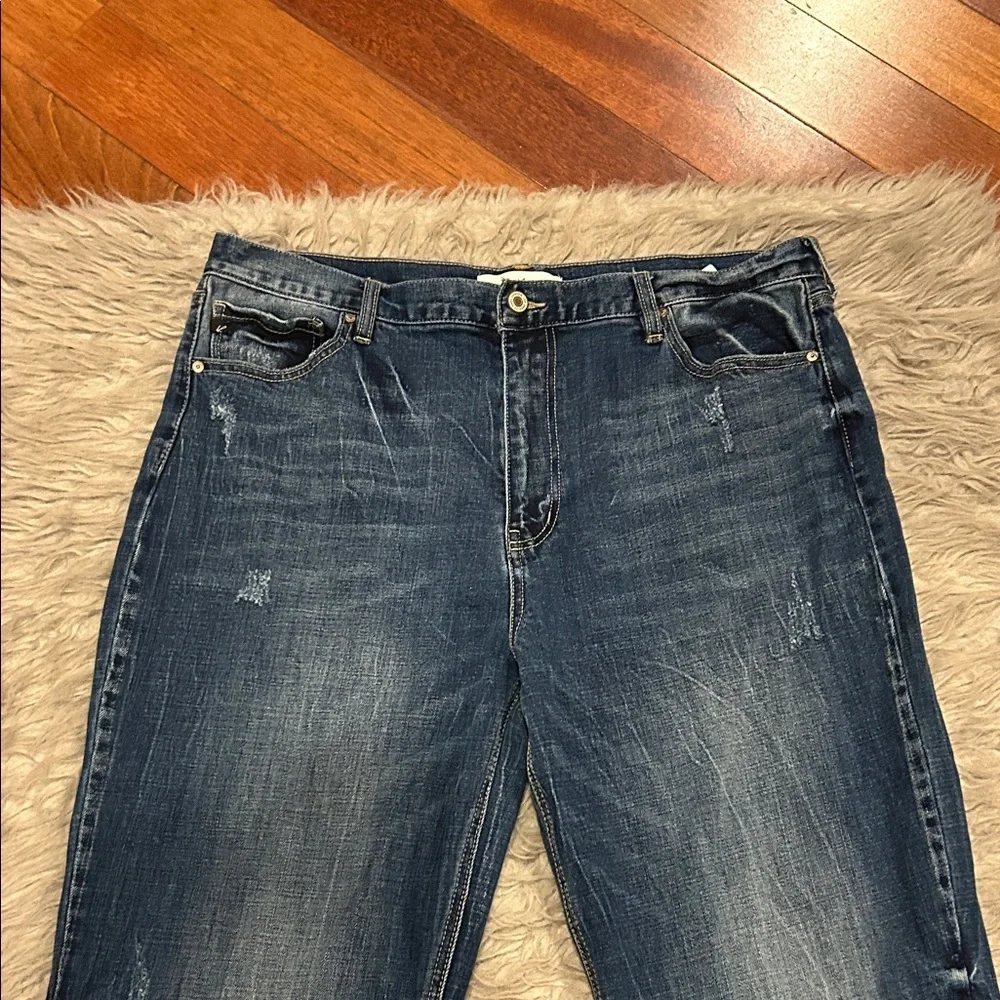 Kancan Mordekaiser High‎ Rise Dark Blue Washed Dad Jeans